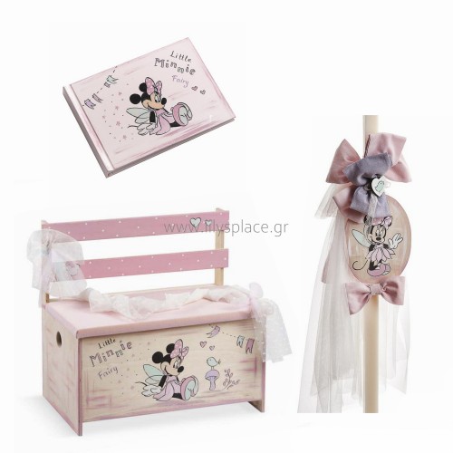 Σετ βάπτισης με θέμα την Minnie νερά'ι'δα Σετ βάπτισης με θέμα την Minnie νερά'ι'δα